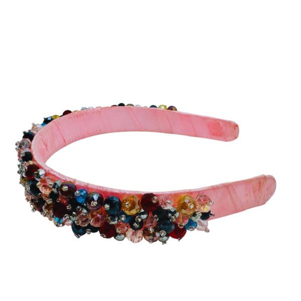 Multicolor crystal pink shaded hairband hair accessories