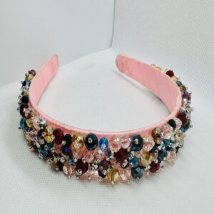 Multicolor crystal pink shaded hairband hair accessories